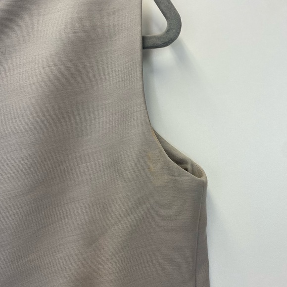 Vintage Richard Frontman 1960s Gray Button Up Collared Sleeveless Dress - Picture 11 of 16